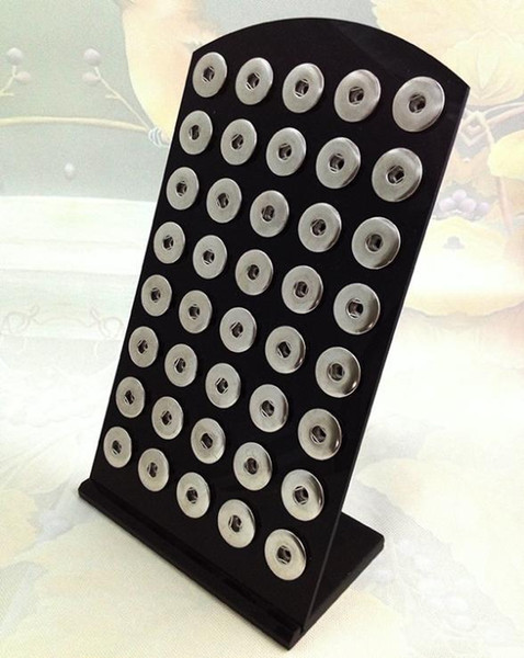 Wholesale-Z06 The second generation Thick Good quality Black Acylic display for snap button jewelry OEM, ODM