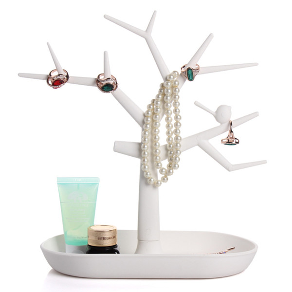 Beauty and Health Jewelry Necklace Ring Earring Tree Stand Display Organizer Holder Show Rack