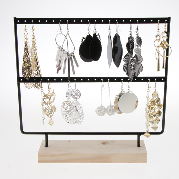 24/44 Holes Earrings Organizer Holder Necklaces Jewelry Display Stand