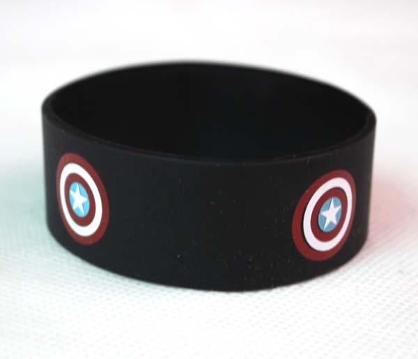 50pcs Captain America Wristband Bracelet Master Roshi Kame Sennin Cosplay Silicone Bracelet Gift