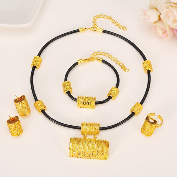 Gold Color New Ethiopian Jewelry sets for Women Africa Fashion Wedding Gift Eritrea Habesha set