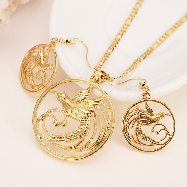 Singing Bird Pendant Necklaces and Earrings sets of Papua New Guinea Jewellery PNG Wedding Gifts