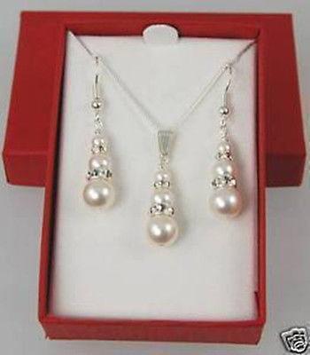 Ivory Pearl Jewellery Set Bridal Bridesmaid Wedding