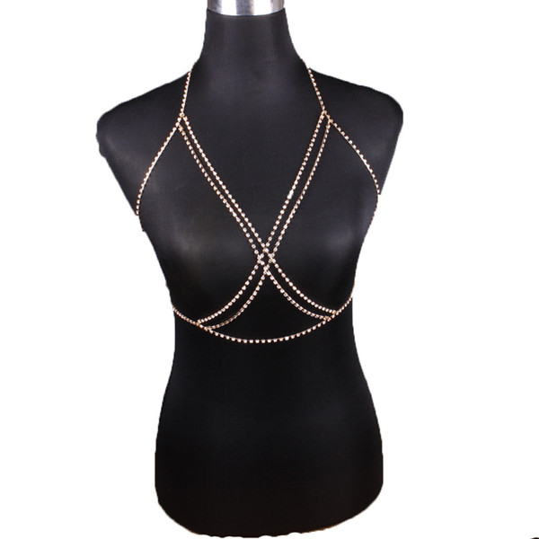 European and American cross-border jewelry fashion SHOW sexy bohemian beach necklace multi-layer cross body chain kh-125