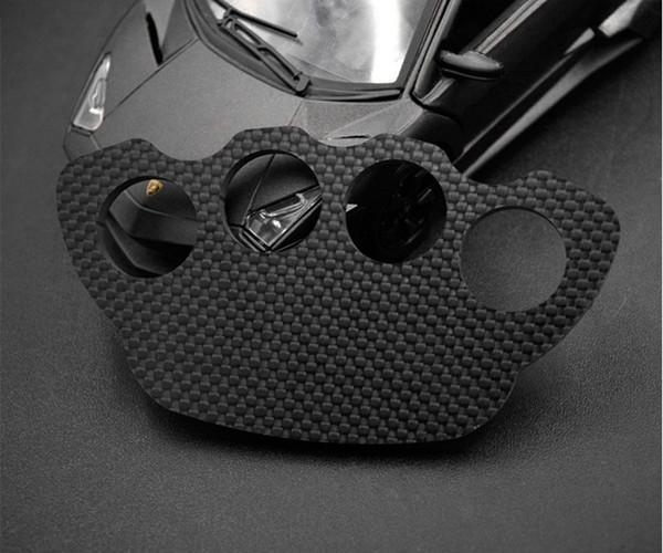 The latest CNC Full carbon fiber cute Personal Security Women and Men outdoor survival knuckles duster finger ring