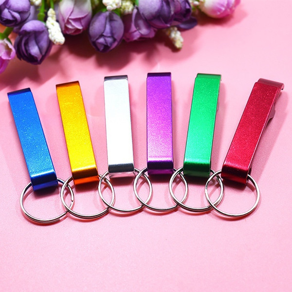 500PCS Stainless Steel Creative Versatile key chain Bottle Opener Bar Beer Tools Gear Beverage custom personalized free shipping