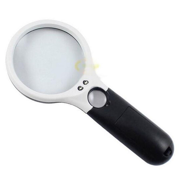 2016 new magnifying glasses 3x LED Light Handheld Illuminated Pocket Magnifier with Multiple Functions Loupe Glasses