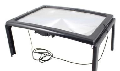 low price high quality Bracket type ultra-thin desk type gift desk for older, desk type magnifier 15.2