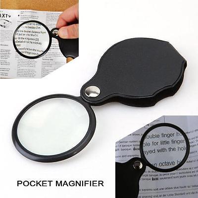 Mini Pocket 8X 50mm Folding Jewelry Magnifier Magnifying Eye Loupe Glass Lens Foldable Jewelry Loop Jewelry Loupes YYA409