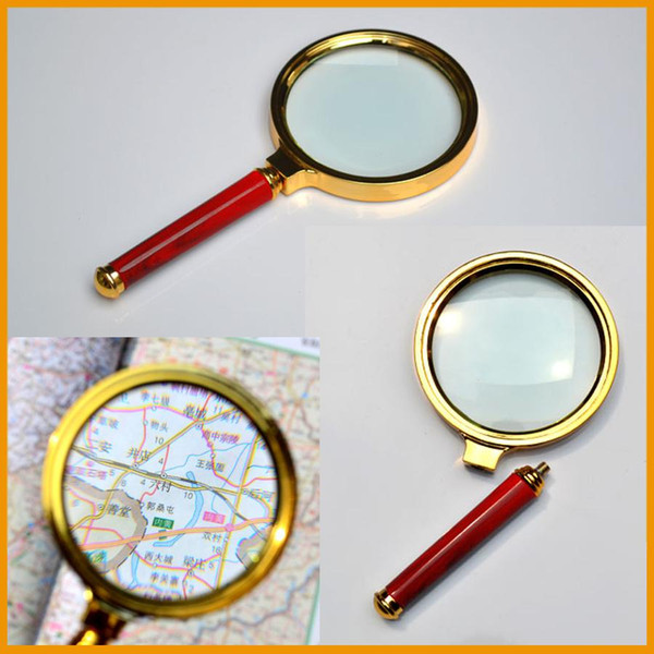 1pcs Reading 10X handheld Magnifier Hand Held Magnifying 80mm Glass handheld Free Shipping High Quality Wholesale