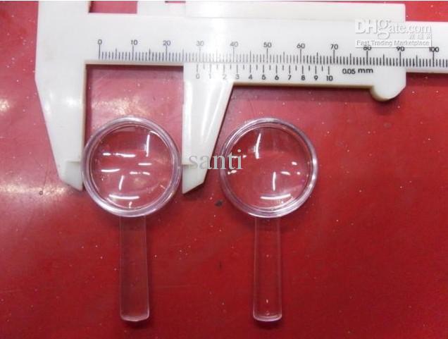 2.7 cm Diameter plastic transparent Magnifying shell Magnifier jewelry magnifying glass