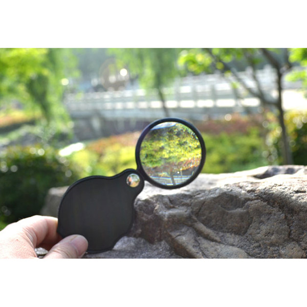 Folding 50mm10x HD optical glass magnifying glass for the elderly reading newspaper