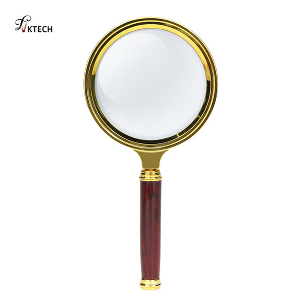 Portable 10X Magnifying Glass Handheld Magnifier for Jewelry Newspaper Book Reading High Definition Eye Loupe Glass Tool