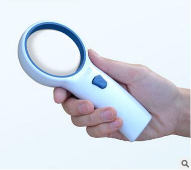 Drop shipping 5X Double a magnifying glass at high magnification hd with LED lights- S2-LED