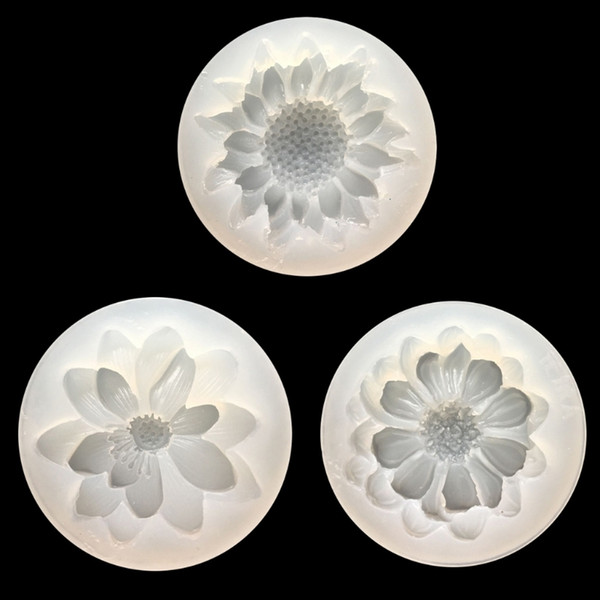 DIY Silicone 3D Flower Moulds Mold Resin Jewelry Pendant Making Tool Crafts Jewelry Molds Wholesale