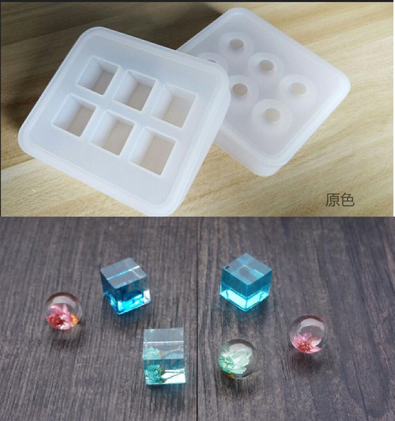 1 pc DIY Stereo spheric Silicone Crystal Drop Rubber Mold Transparent Clear Handmade Jewelry Mould Tools resin molds for jewelry free shippi