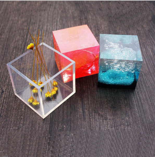 Transparent Square Silicone Pendant Mould For Resin DIY Mold Jewelry Bangle Mould resin molds for Jewelry