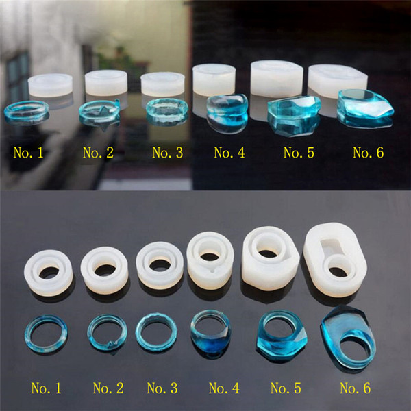 SNASAN Silicone Mold for jewelry finger ring mold 6styles Resin Silicone Mould handmade tool DIY Craft epoxy resin molds