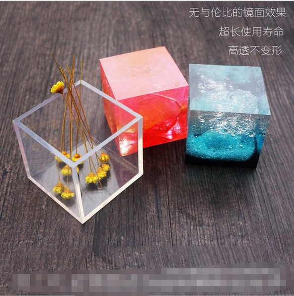 Square Silicone Pendant Mould For Resin Real Flower DIY Mold Jewelry Bangle Mould