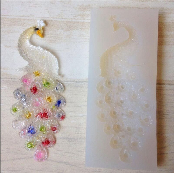 DIY jewelry tool peacock Silicone mould handmade craft decoration mold epoxy resin molds for jewelry