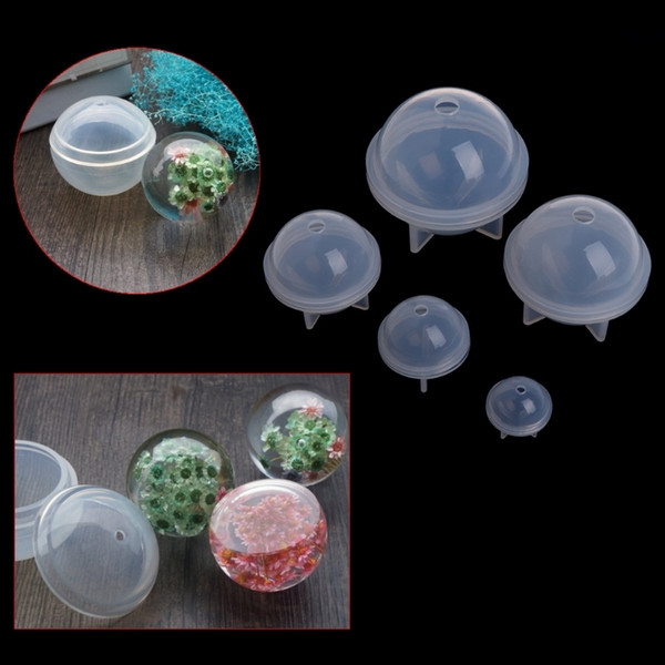 5 Pcs/lot Wholesale 20-30-40-50-60mm Stereo Spherical Silicone Jewelry Molds Making DIY Balls Resin Decoration Crafts