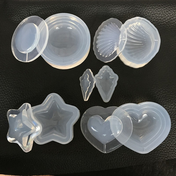 Water Injection Hollow Semi-circular section stars Full Transparent DIY Decorative Craft Jewelry Making resin molds for jewelry free shippin