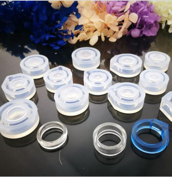 1 piece DIY Silicone Faceted Ring Mould Jewellery Making Tools Equipments resin molds for jewelry