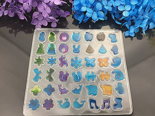 Multi Design Clear Silicone Mold For Making Jewelry Stud Earrings DIY Mold Resin Casting resin molds for jewelry