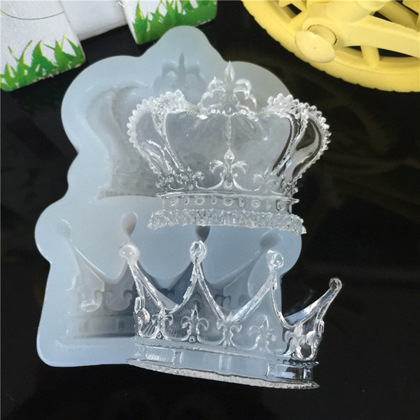 Crown Liquid silicone mold DIY resin jewelry pendant necklace pendant lanugo mold resin molds for jewelry free shipping