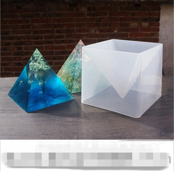 HOT selling 1pcs Oversized Pyramid silicone mold DIY jewelry molds epoxy resin molds 15cm