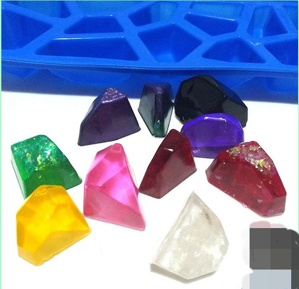 1pcs Transparent Silicone Mould Dried Flower Resin Decorative Craft DIY stone Mold cutting shape epoxy resin molds for jewelry free shipping