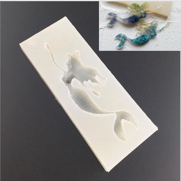 Transparent Silicone Mould Beautiful Mermaid Mold For Resin Real Flower DIY Handmade Craft resin molds for jewelry