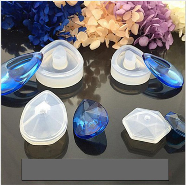 1pcs Liquid silicone mold DIY resin jewelry pendant necklace pendant lanugo mold free shipping 4 styles