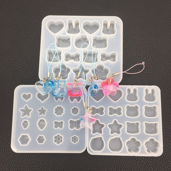 1pcs Liquid silicone mold DIY resin jewelry star cat bow pendant necklace pendant lanugo mold resin molds for jewelry free shipping