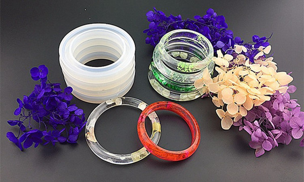 Soft Silicone Jewerly Mould Epoxy Bracelet Bangle Mold Hand Resin Craft Jewelry Making Mold