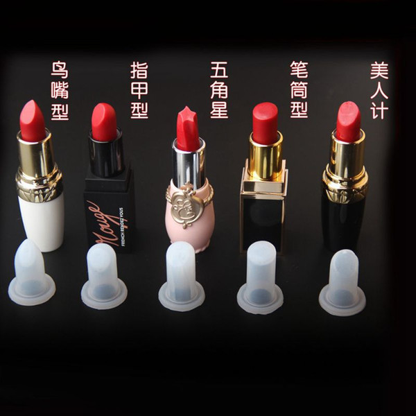 8 styles Hot selling Bullet Shape DIY Lipstick Silicone Mold 12.1mm Easy Make Lipstick Mould Decorating