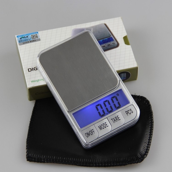 100/ 200/300/500*0.01g and 500/1kg/2kg x 0.1g mini Portable Electronic Digital Pocket Jewelry Scale Balance Pocket Gram LCD Display Free DHL