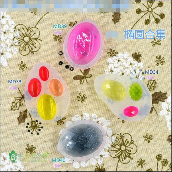 4 style 1 DIY transparent silicone hemisphere when the baby round oval mold removal hand jewelry tools