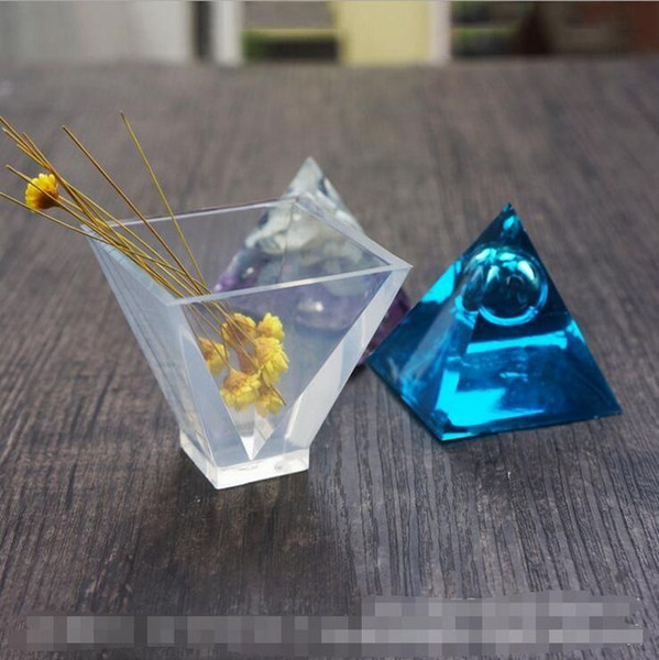 Pyramid Silicone Mould DIY Resin Decorative Craft Jewelry Making Mold Free Shipping