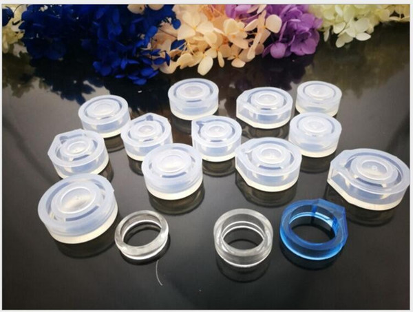 1 piece DIY Silicone Faceted Ring Mould Jewellery Making Tools Equipments resin molds for jewelry