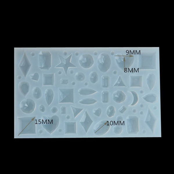 Cabochon Silicon Mold Mould Many Kinds Of Diamonds DIY handmade Ear Studs Pendant Epoxy transparent silicone mould