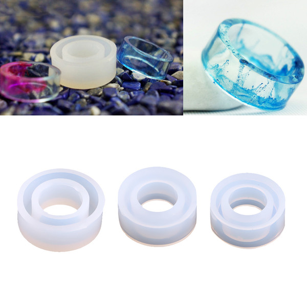 3 pcs 15/16/17mm Round DIY Silicone Ring Mold Jewelry Making Craft Mould Tools Pendant Earring Resin Making Handmade Crafts free shipping