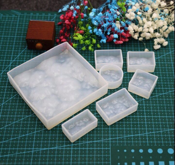 New Pendant Mold Silicone Round Square Rectangle Mould Decoration DIY Jewelry Tool