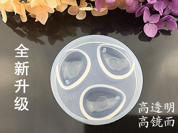 1 piece DIY Silicone Pendant Mold high transparency Water Drop Shape Pendant with Hole Mould Handmade Jewelry Tools