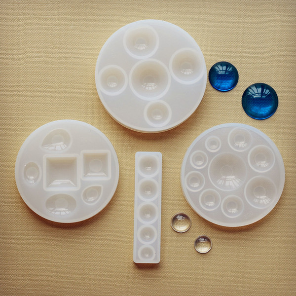 Silicone Mold half ball Oblate Cabochon pendant Resin Silicone Mould handmade tool epoxy resin molds jewelry making