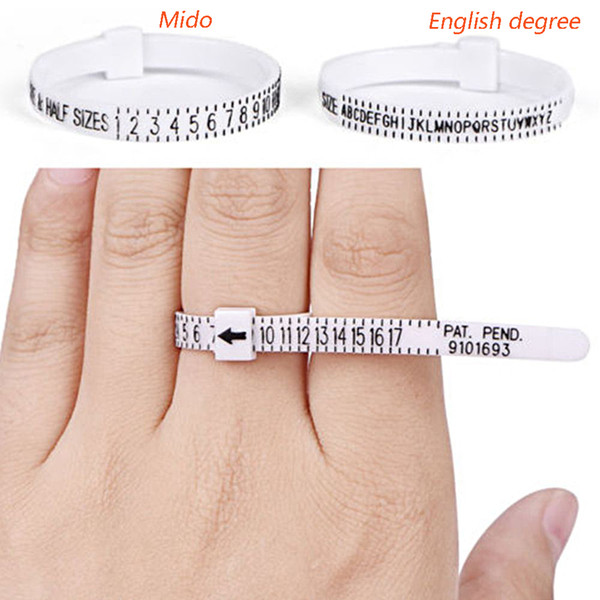 Inch scale ring scale, ring ring, stop hand size measurement ring measuring belt finger screening tool