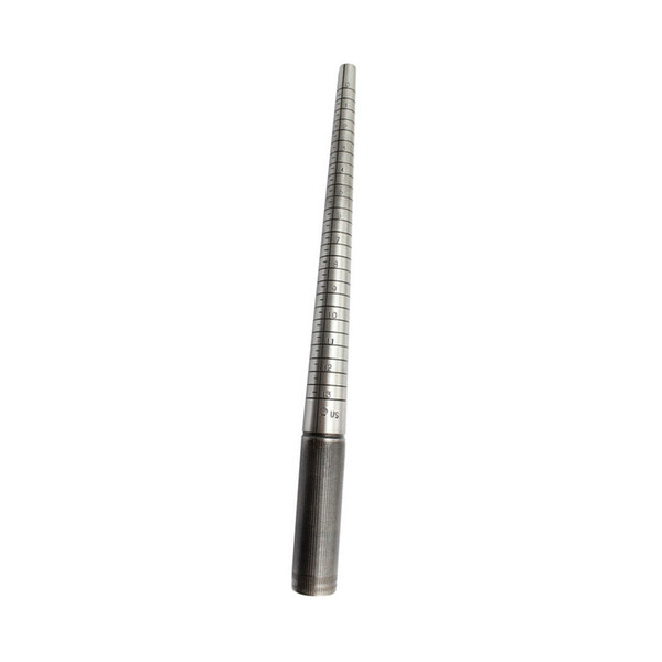 US Size 0-13 Metal Ring Mandrel Sizer Stick Gauge Jewelry Making Tool