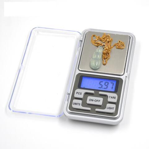 500g x 0.1g Digital Scale Mini Electronic Digital Jewelry Scale Balance Pocket Gram LCD Display Stainless steel Pocket Scales KKA4317