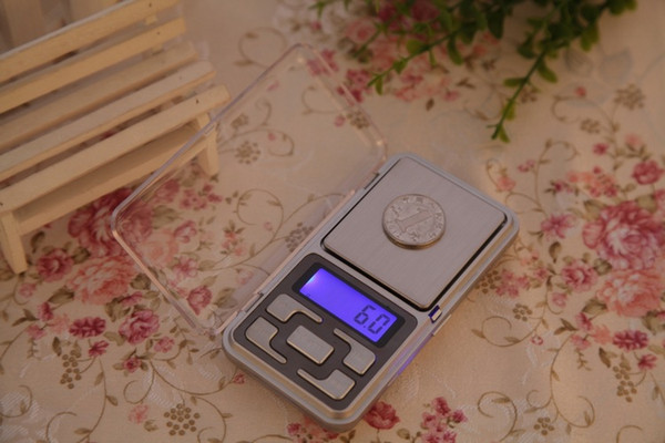 BY DHL / Fedex 1000g x 0.1g LCD Display Mini Electronic Digital Jewelry Pocket 1KG Scale Balance Weight Weighing Scale