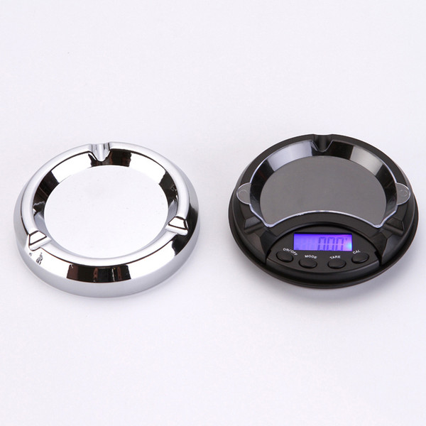 Mini Ashtray Pocket Portable Jewelry Scale 0.01g 0.1g Electronic Scale Gold Scale